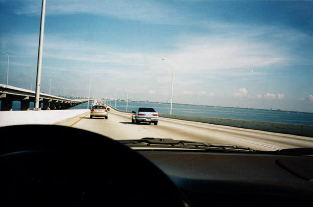 A view from the Howard Frankland bridge.